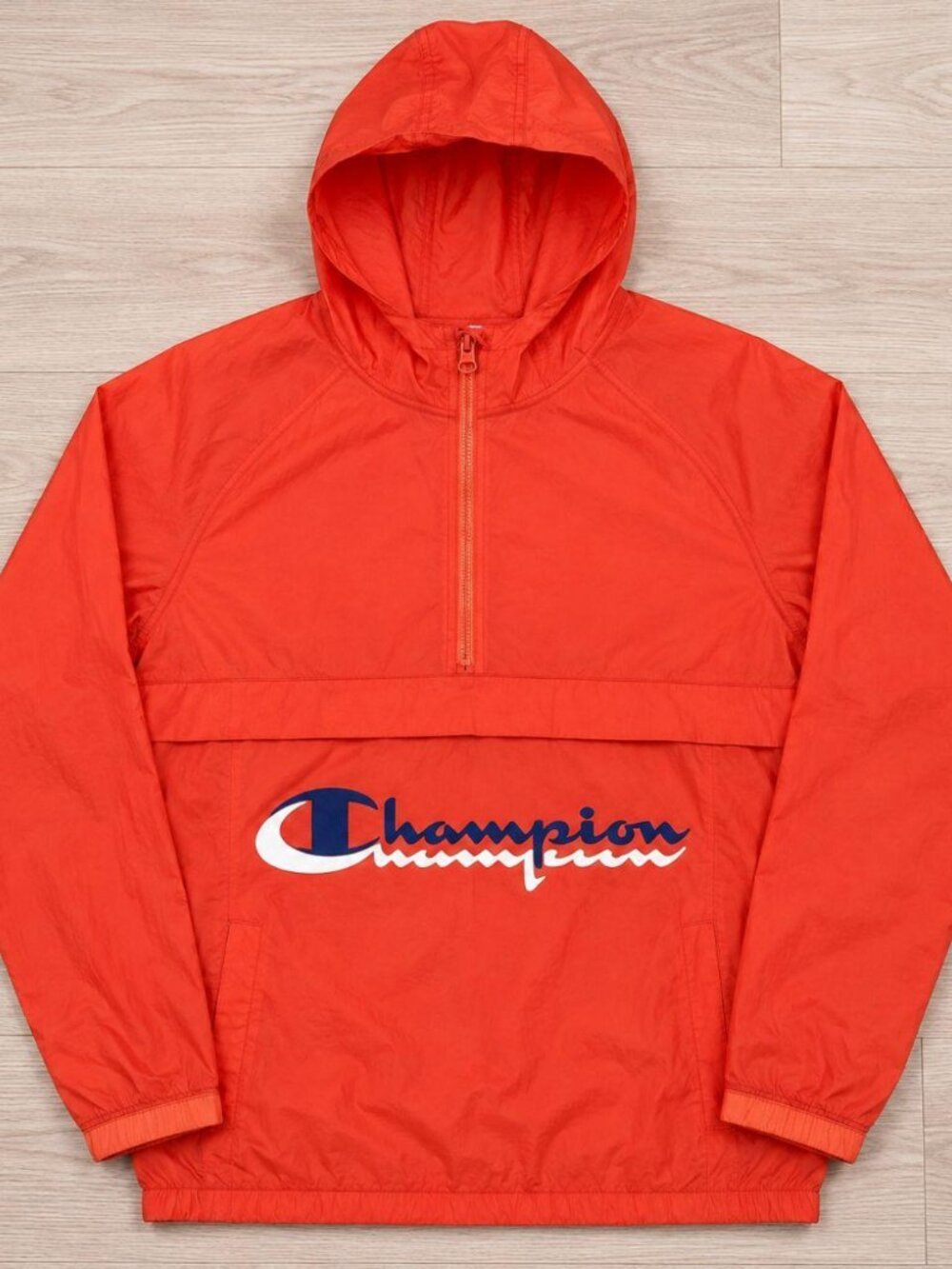 Brand New Orange Champion Windbreaker Jacket